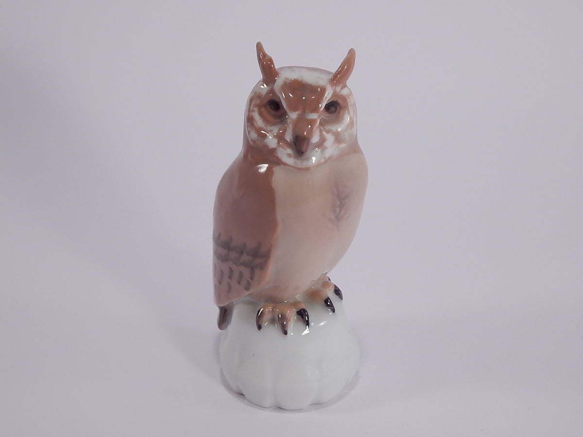 Bing&Grondahl Statuina in "Gufo" Cod 1800 porcellana dipinta a mano, 12 cm