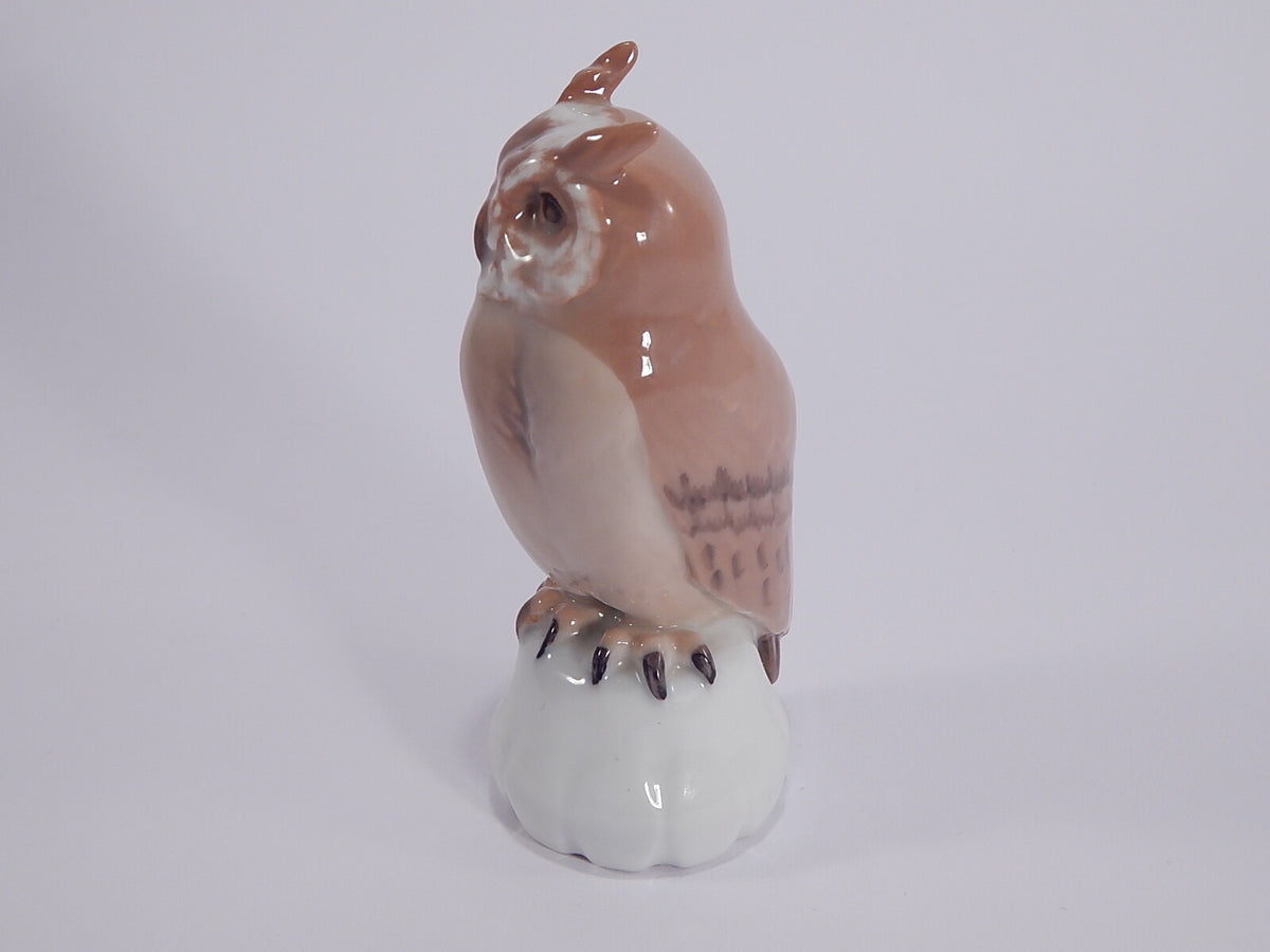 Bing&Grondahl Statuina in "Gufo" Cod 1800 decorazione porcellana da collezione, 12 cm