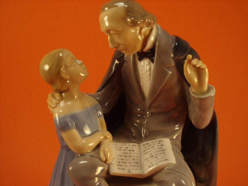 Bing&Grondahl porcellana Statuina in "H.C. Andersen" Cod 2037 d'antiquariato, 22 cm