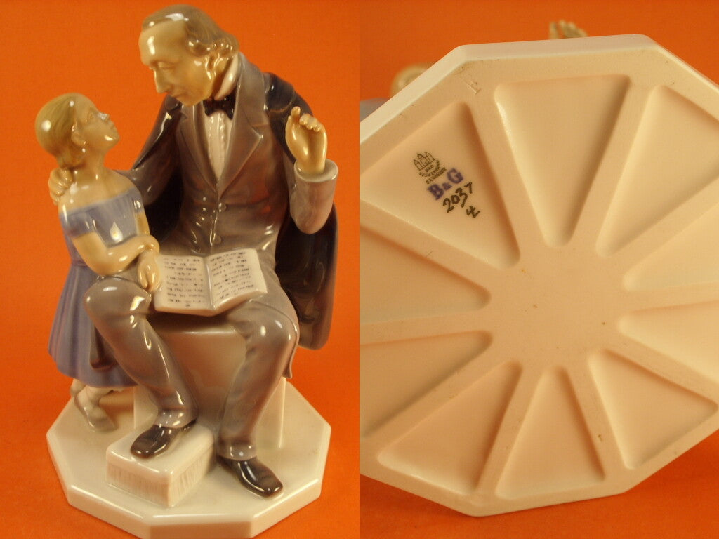 Statuina in "H.C. Andersen" Cod 2037 porcellana pezzo raro da collezione, 22 cm