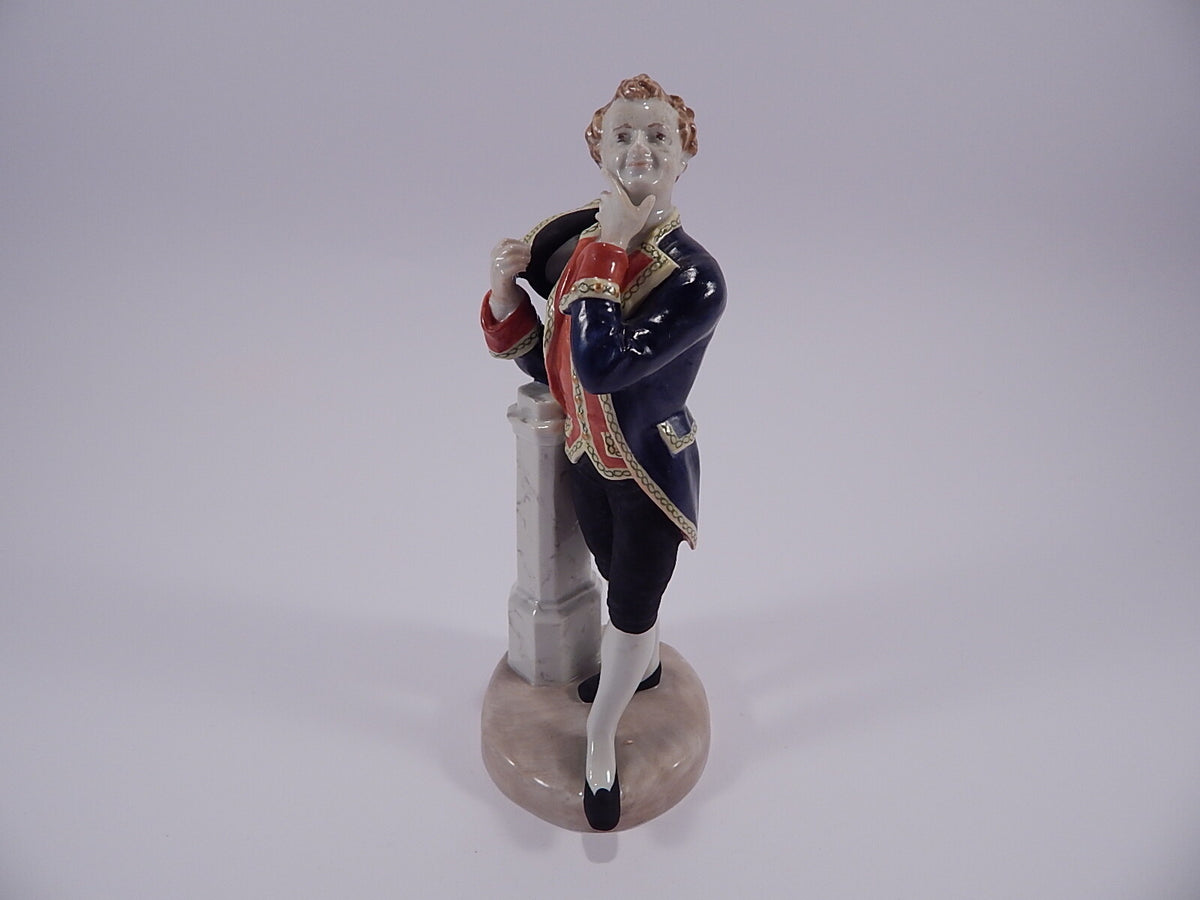 Statuina in "Henrik" Cod 8001 (Ludvig Holberg) Bing&Grondahl porcellana autentica, 20 cm