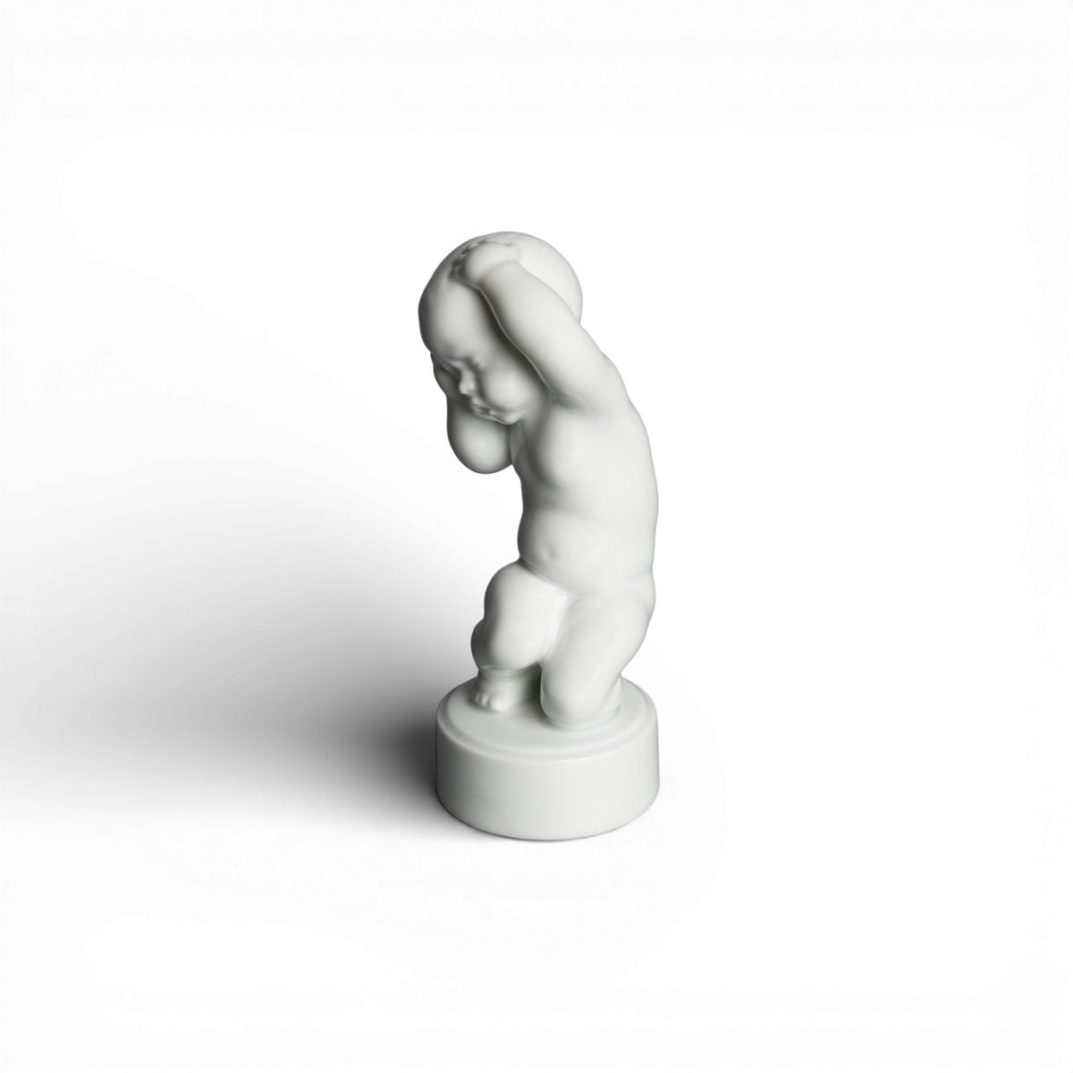Statuina in "I 4 Dolori, Mal di Testa" Cod 2206 Bing&Grondahl porcellana autentica, 12 cm