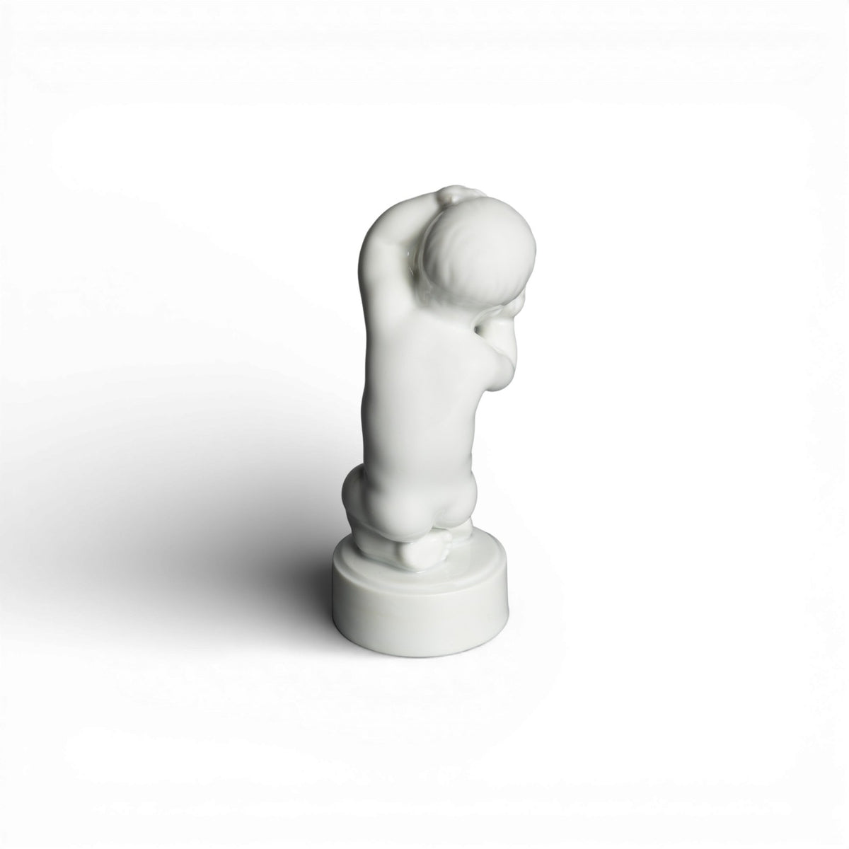 Bing&Grondahl Statuina in "I 4 Dolori, Mal di Testa" Cod 2206 decorazione porcellana da collezione, 12 cm