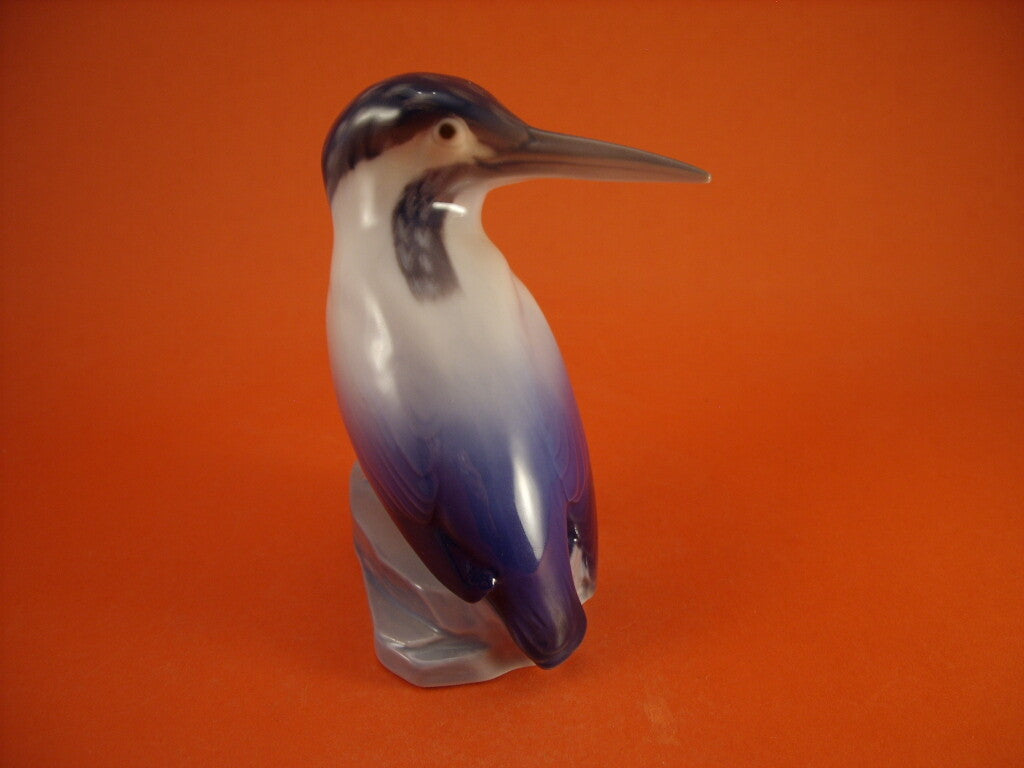 Bing&Grondahl Statuina in "Martin Pescatore" Cod 1619 decorazione porcellana da collezione, 12 cm