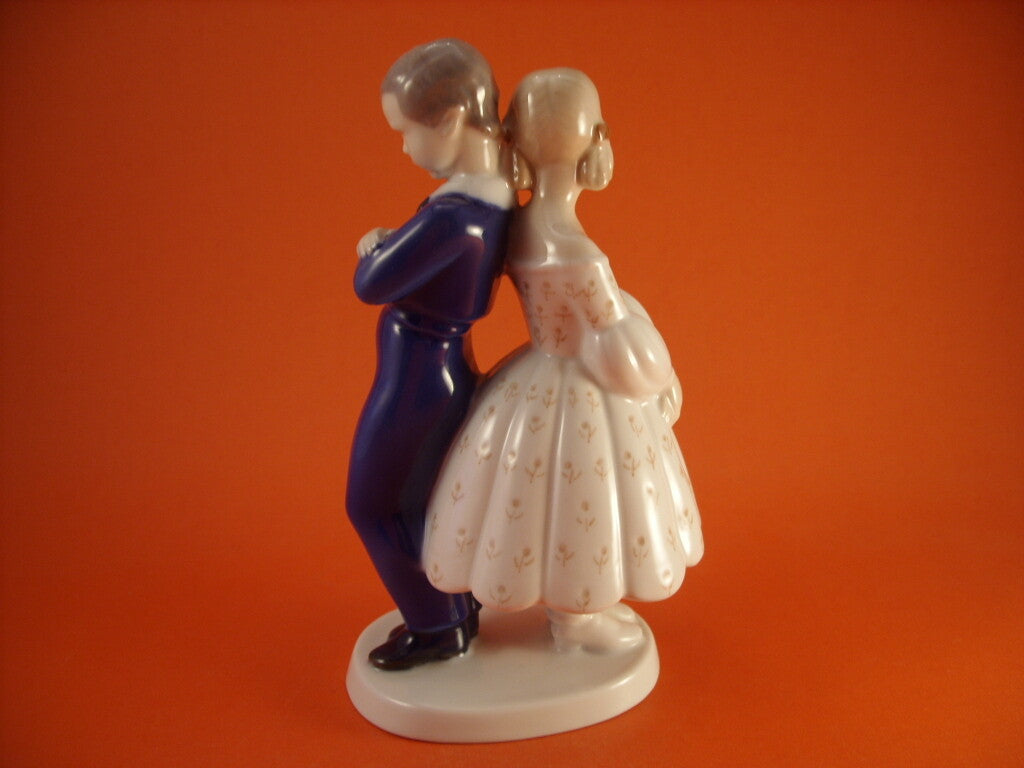 Bing&Grondahl Statuina in "Mi Scusi" Cod 2372 decorazione porcellana da collezione, 20 cm