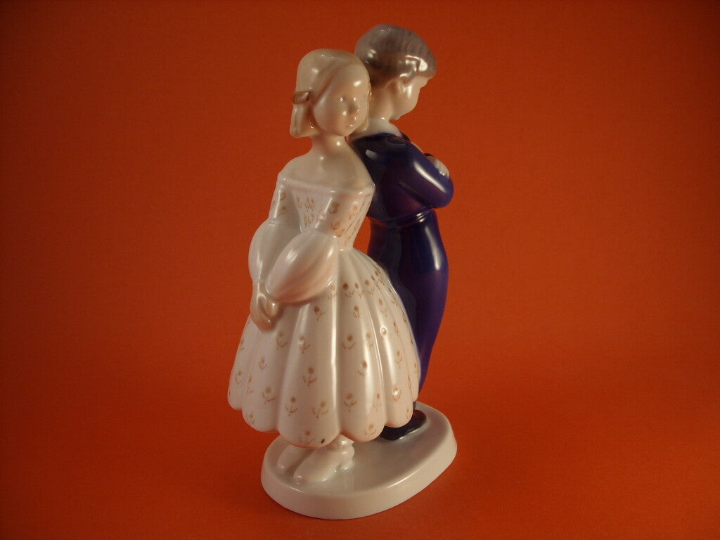 Statuina in "Mi Scusi" Cod 2372 porcellana pezzo da collezione, 20 cm