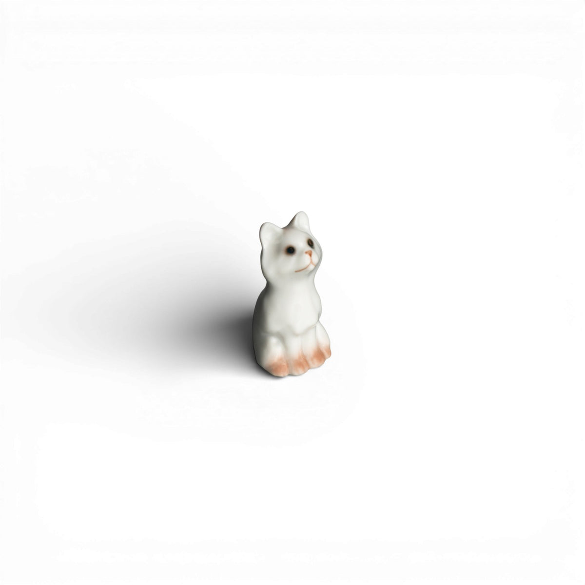 Statuina in "Mini Gatto" Cod 2527 porcellana pezzo da collezione, 5 cm