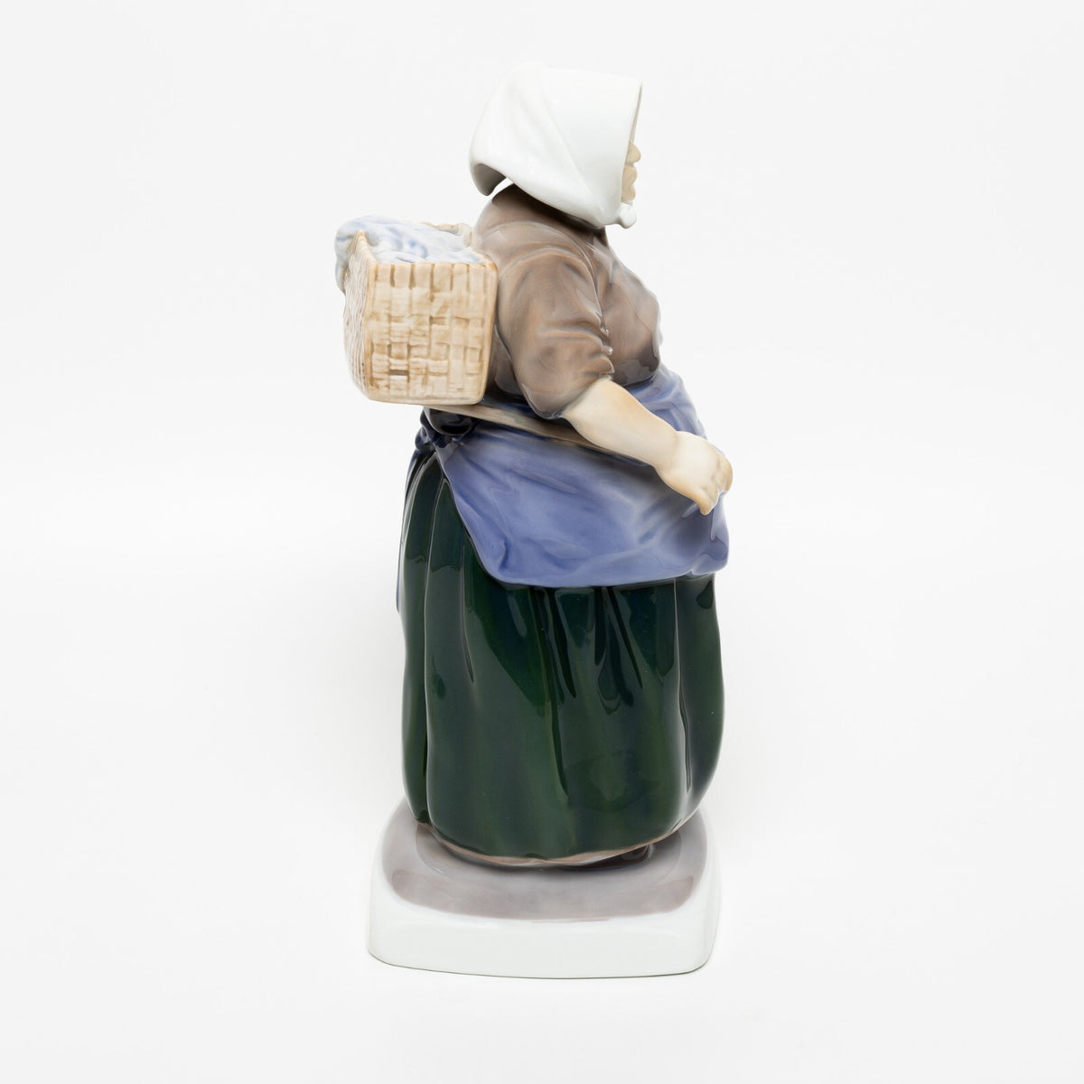 Bing&Grondahl Statuina in "Moglie del Pescatore" Cod 1702 decorazione porcellana da collezione, 28 cm