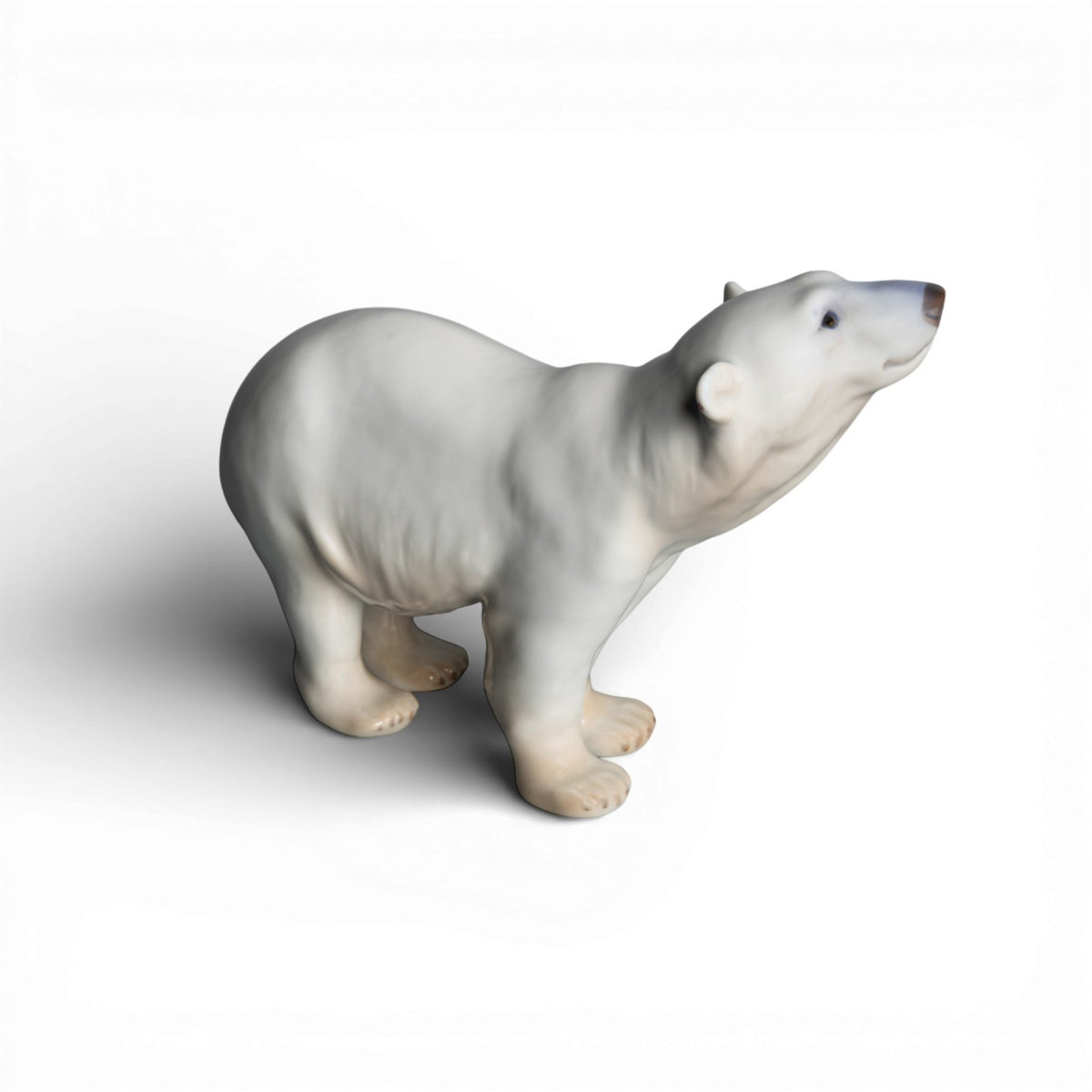 Bing&Grondahl Statuina in "Orso Polare" Cod 1692 decorazione porcellana da collezione, 14 cm