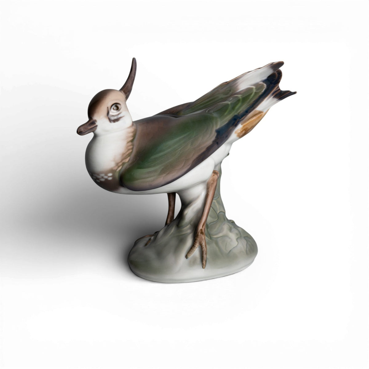 Bing&Grondahl Statuina in "Pavoncella" Cod 1980 (Difetto) porcellana dipinta a mano, 15 cm