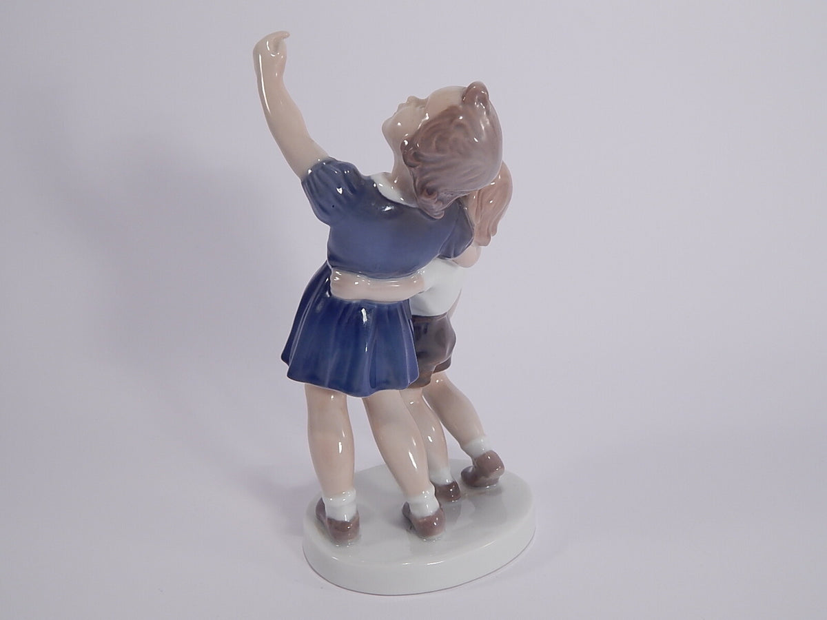 Bing&Grondahl porcellana Statuina in "Perso il Palloncino" Cod 2278 d'antiquariato, 20 cm