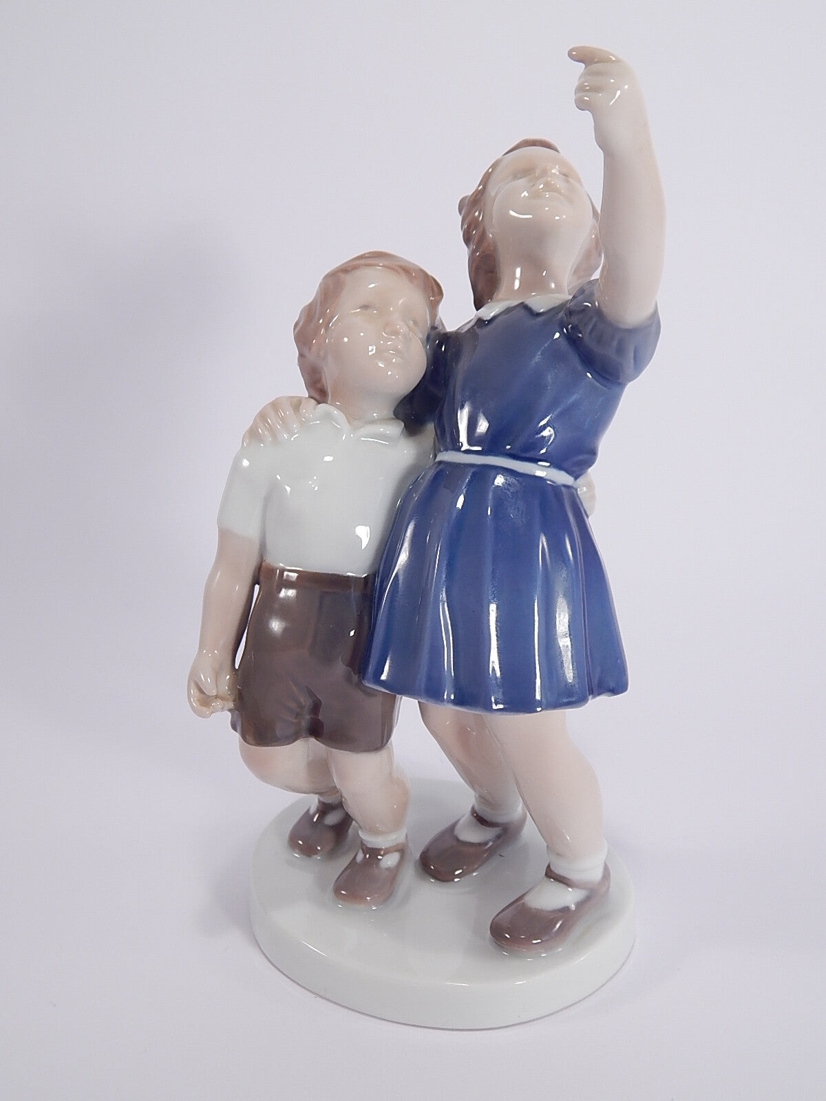 Statuina in "Perso il Palloncino" Cod 2278 porcellana pezzo raro da collezione, 20 cm