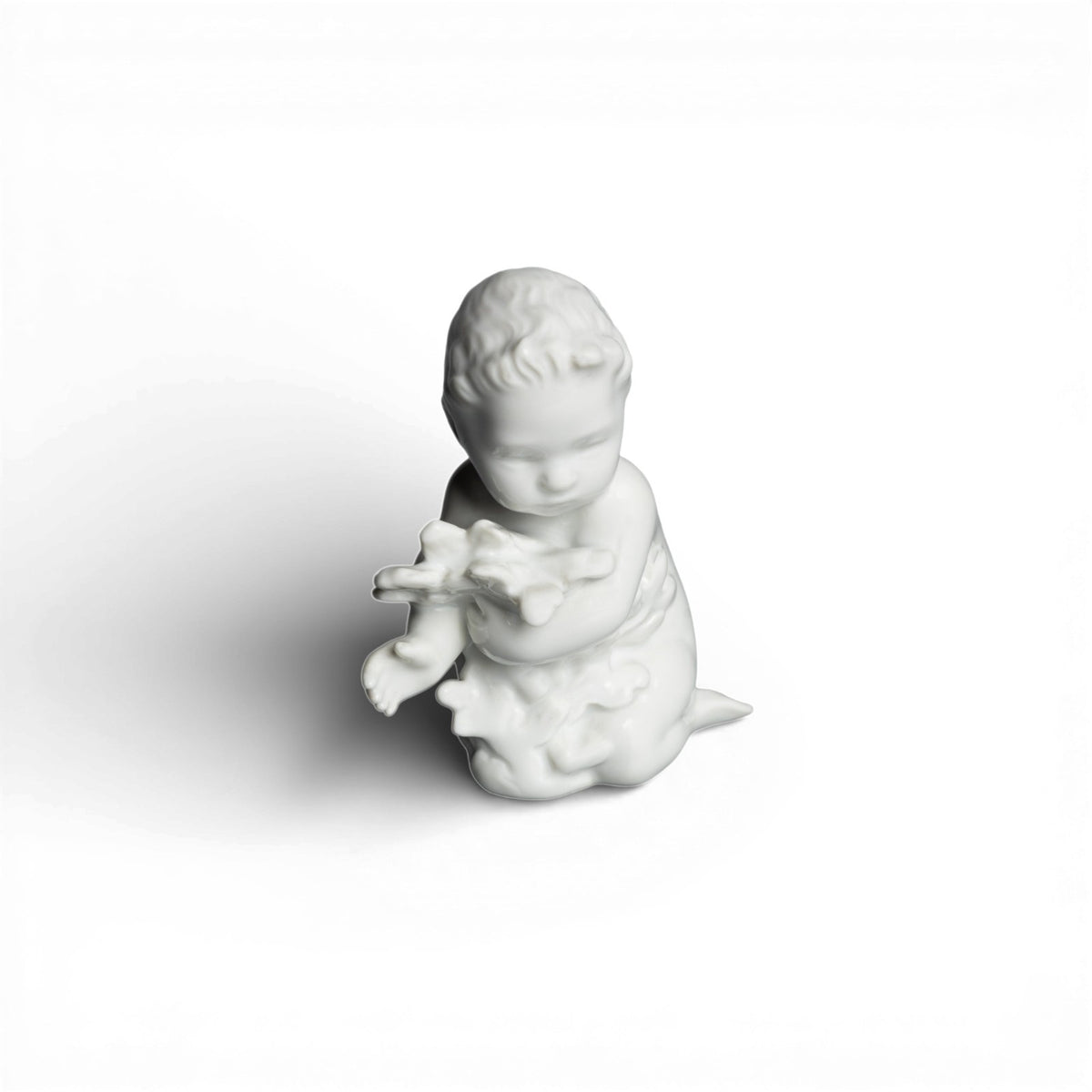 Statuina in "Ragazzo del Mare" Cod 2266 porcellana pezzo da collezione, 11 cm