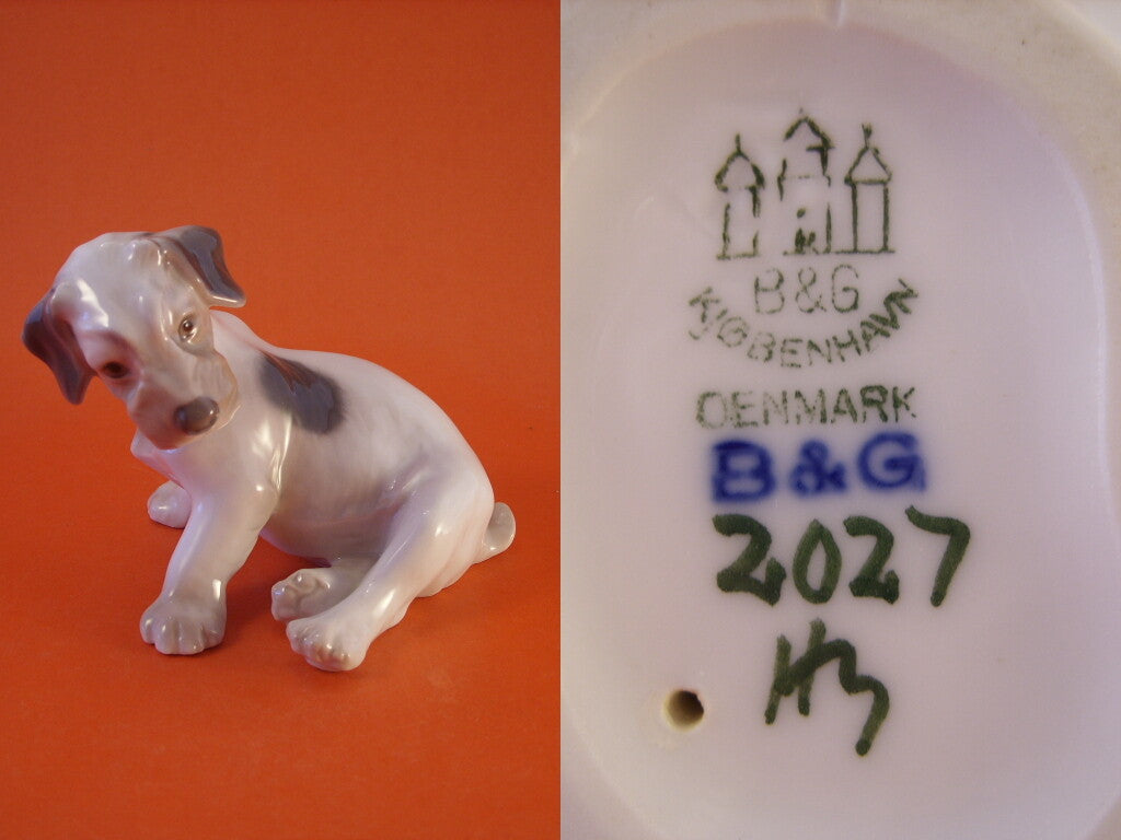 Bing&Grondahl porcellana Statuina in "Sealyham Terrier" Cod 2027 d'antiquariato, 10 cm