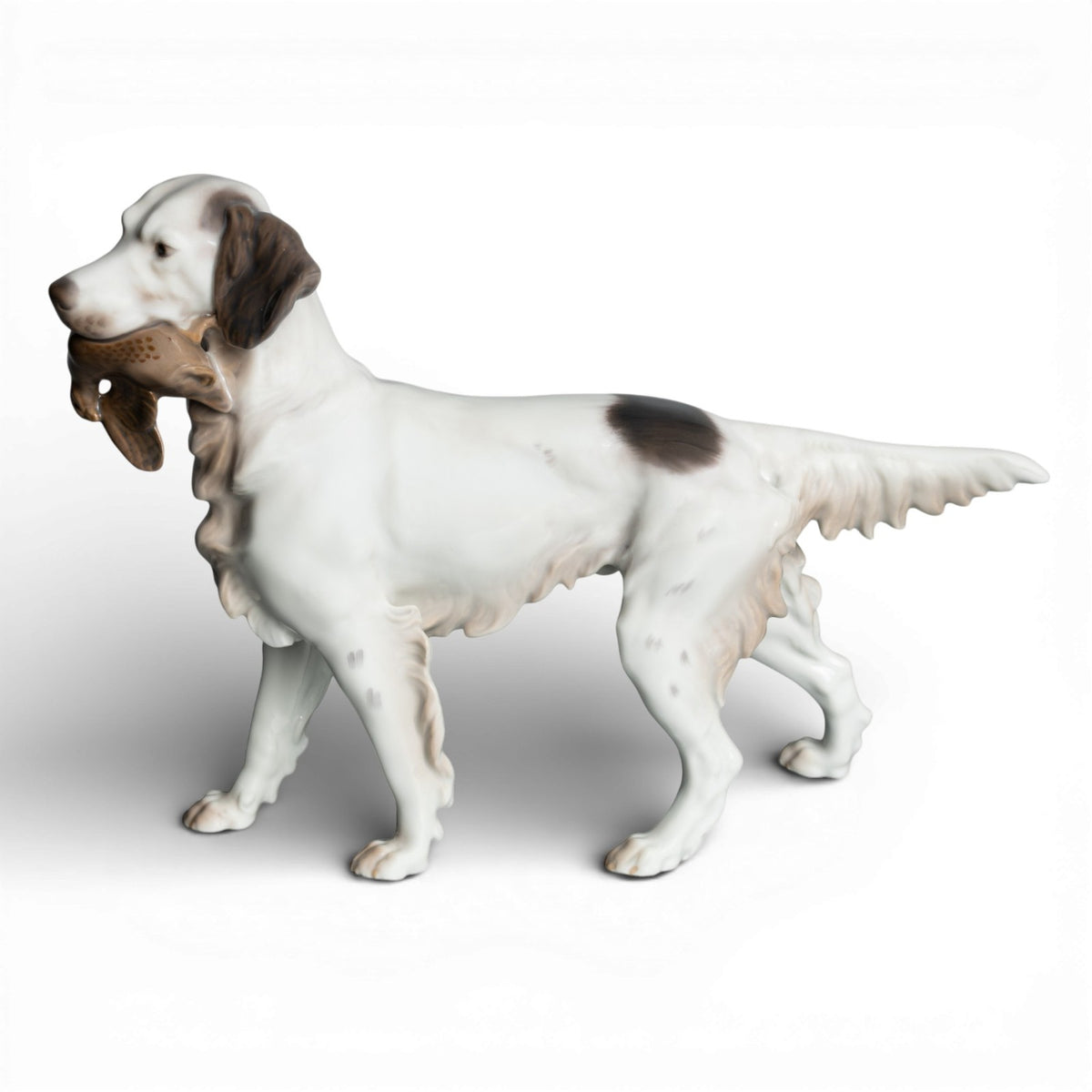 Statuina in "Setter Inglese" Cod 2015 Bing&Grondahl porcellana autentica, 16 cm