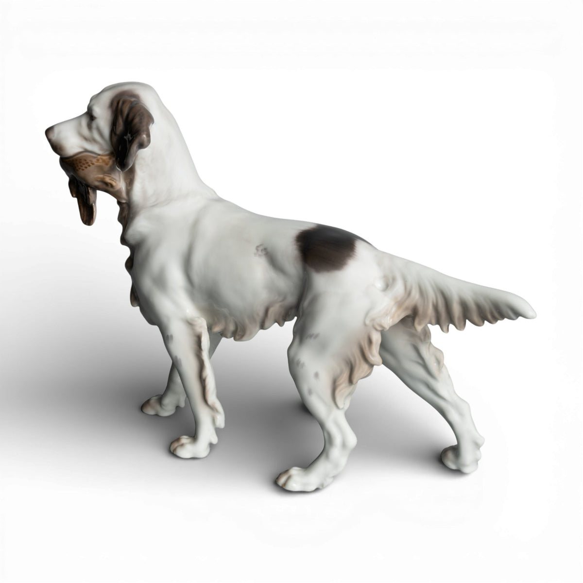 Bing&Grondahl Statuina in "Setter Inglese" Cod 2015 decorazione porcellana da collezione, 16 cm