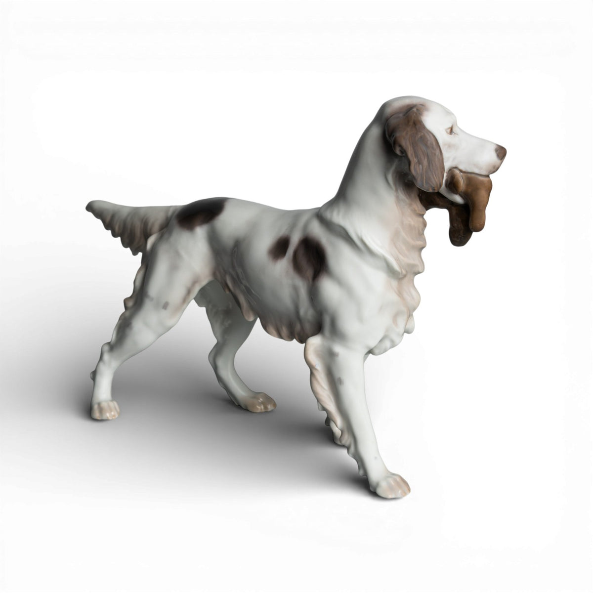 Bing&Grondahl porcellana Statuina in "Setter Inglese" Cod 2015 d'antiquariato, 16 cm