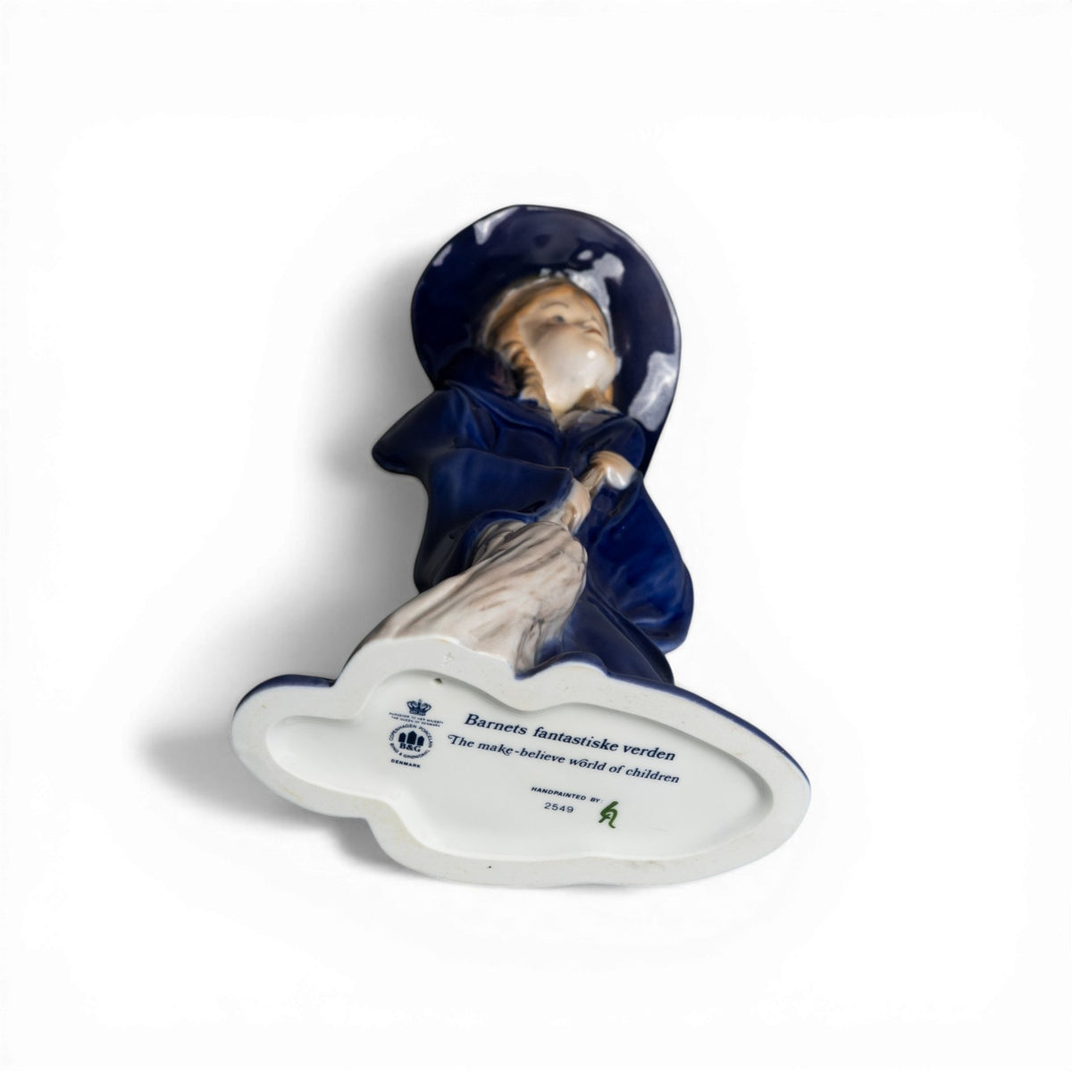 Statuina in "Strega" Cod 2549 porcellana pezzo raro da collezione, 20 cm