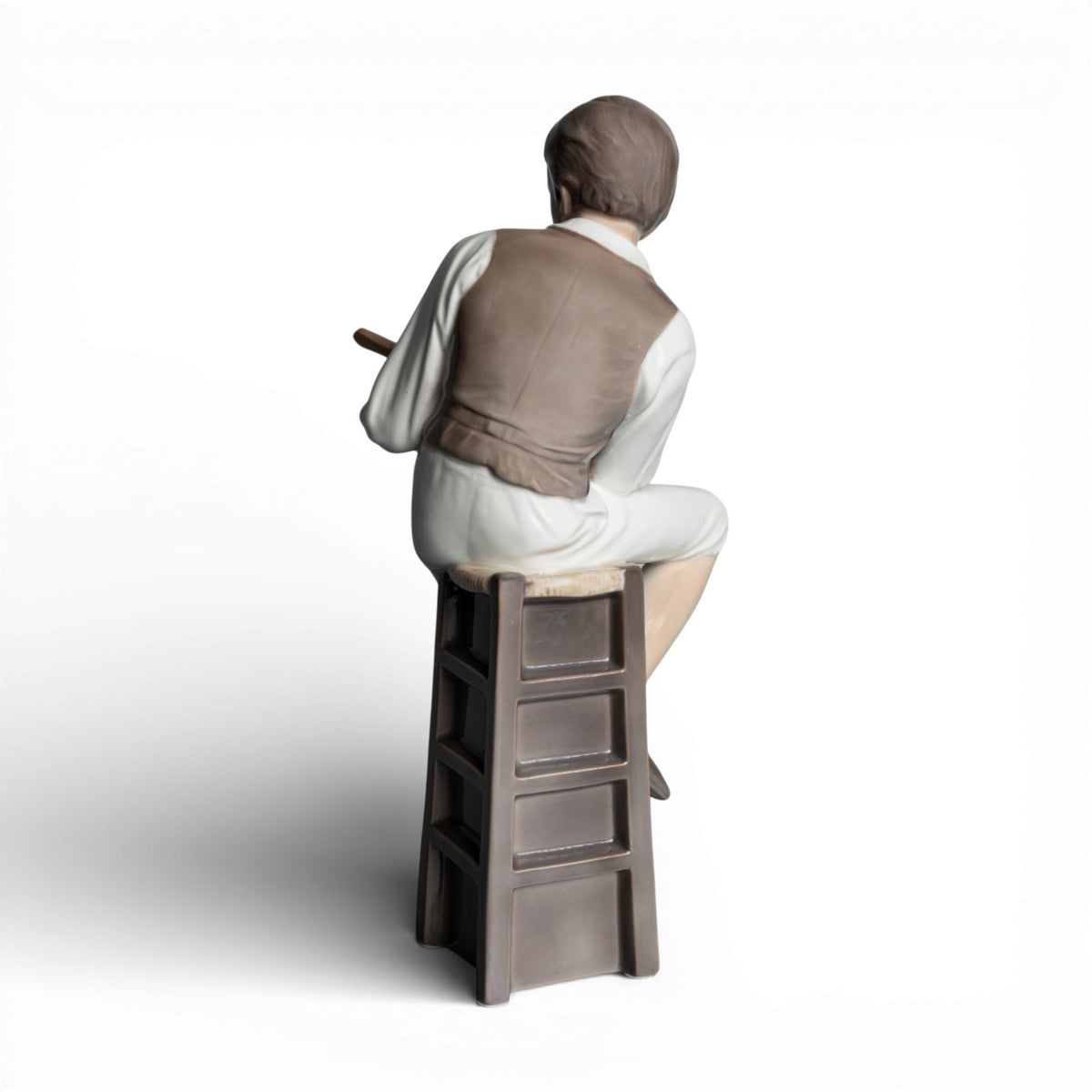 Bing&Grondahl Statuina in "Suonatore di Mandolino" Cod 1600 decorazione porcellana da collezione, 28 cm
