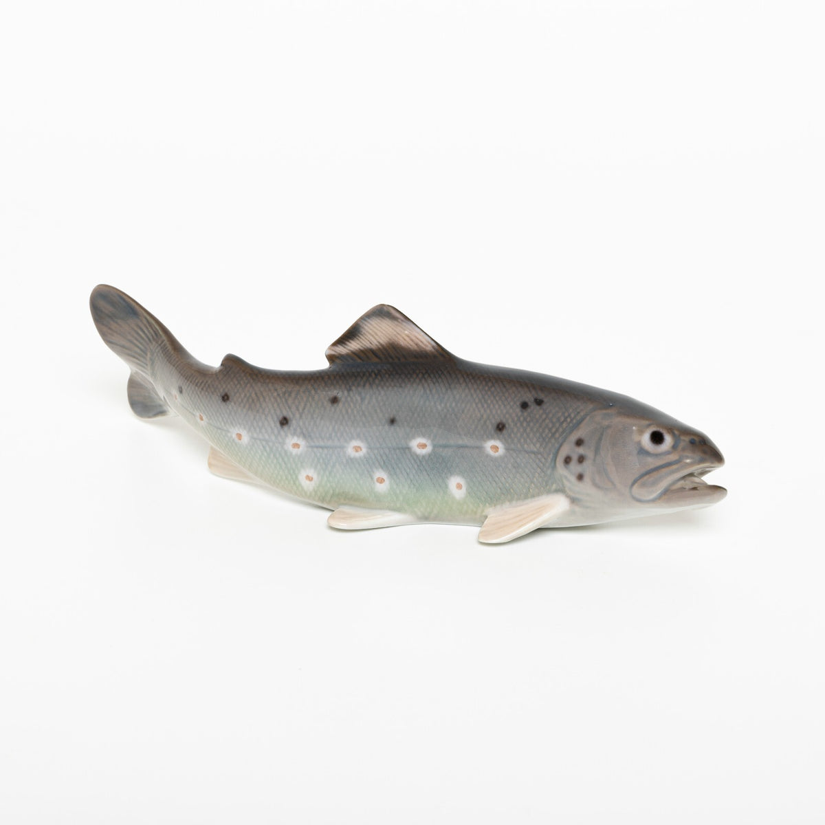 Statuina in "Trota" Cod 2169 Bing&Grondahl porcellana autentica, 16 cm