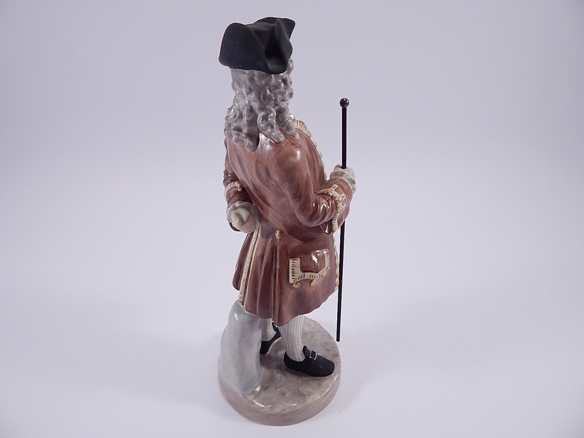Statuina "Jeronimus" Cod 8002 (Ludvig Holberg) porcellana pezzo da collezione, 20 cm