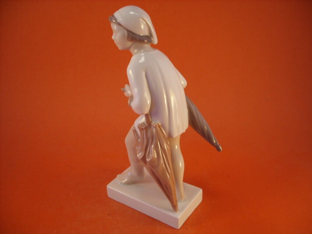 Statuina "L'Omino del Sonno" Cod 2055 (H.C. Andersen) Bing&Grondahl porcellana autentica, 18 cm