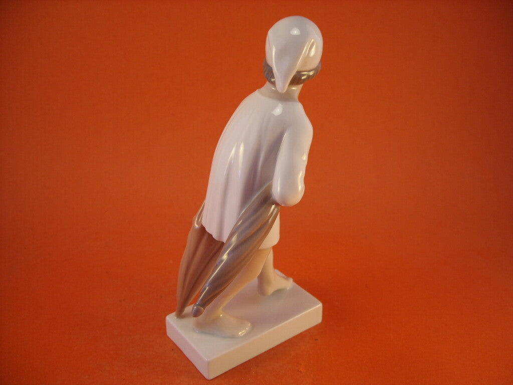 Bing&Grondahl Statuina "L'Omino del Sonno" Cod 2055 (H.C. Andersen) decorazione porcellana da collezione, 18 cm