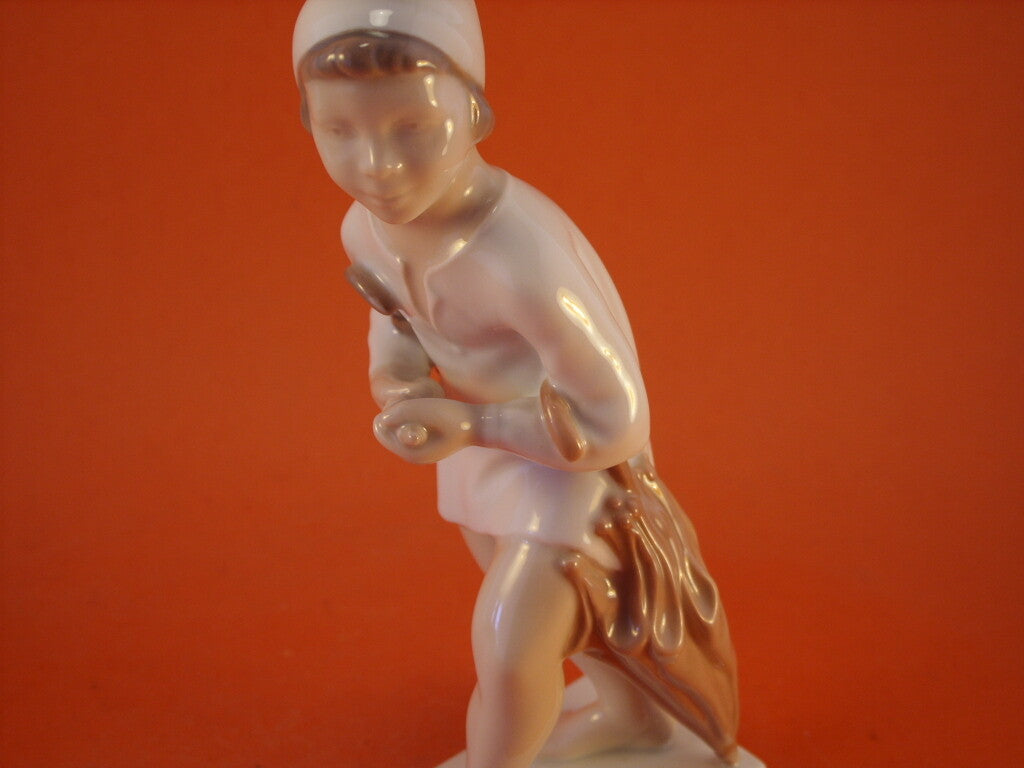 Bing&Grondahl porcellana Statuina "L'Omino del Sonno" Cod 2055 (H.C. Andersen) d'antiquariato, 18 cm