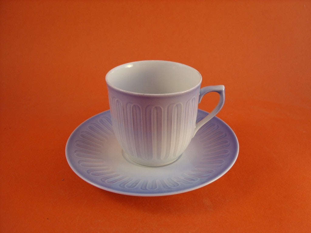 Bing&Grondahl tazza da caffè con piattino Ballerina azzurra BG BALLERINA 305, porcellana danese