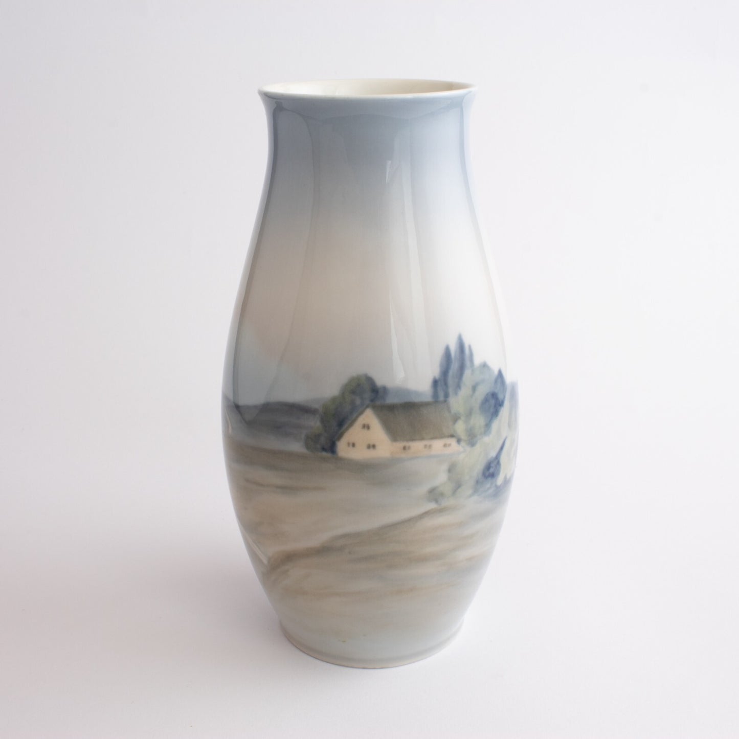 Bing&Grondahl Vaso in "Casa di Campagna" cod 8689-249 porcellana dipinta a mano, cm 21