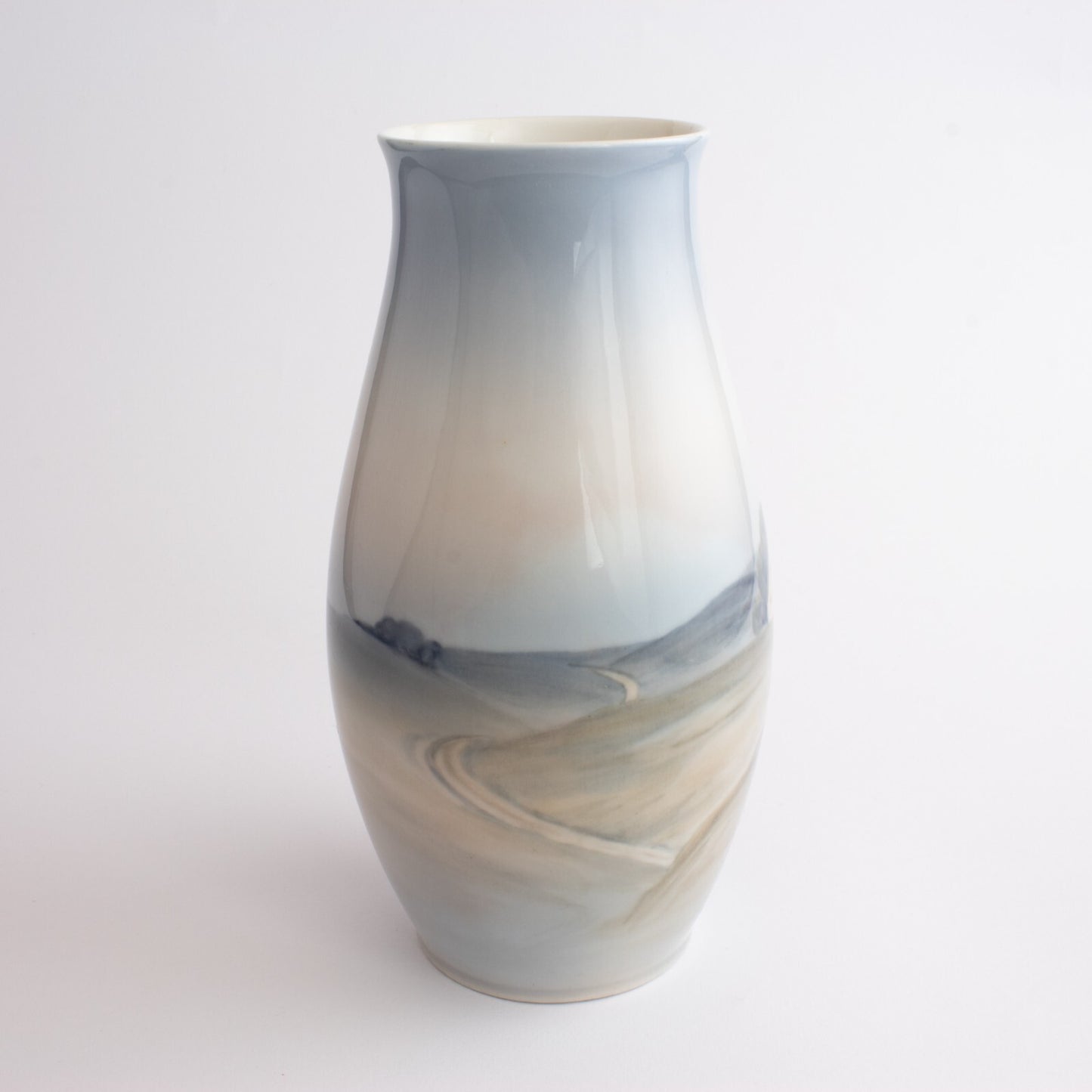 Bing&Grondahl Vaso in "Casa di Campagna" cod 8689-249 decorazione porcellana da collezione, cm 21
