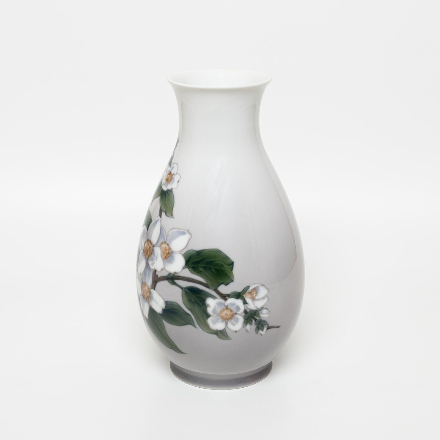 Bing&Grondahl Vaso in "Fiori di Gelsomino" cod 420/5368 decorazione porcellana da collezione, cm 26