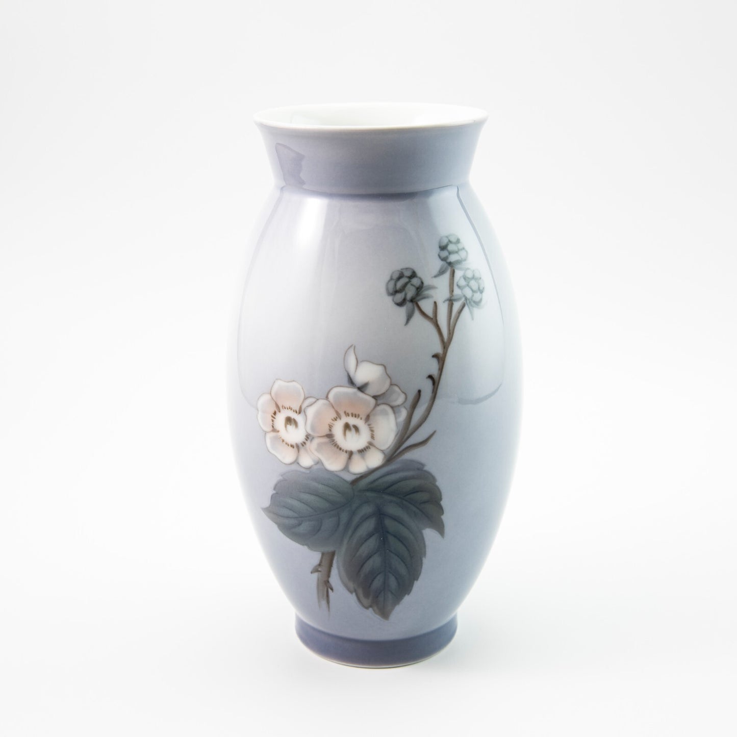 Bing&Grondahl Vaso in "Le More" cod 8707/420 porcellana dipinta a mano, cm 19