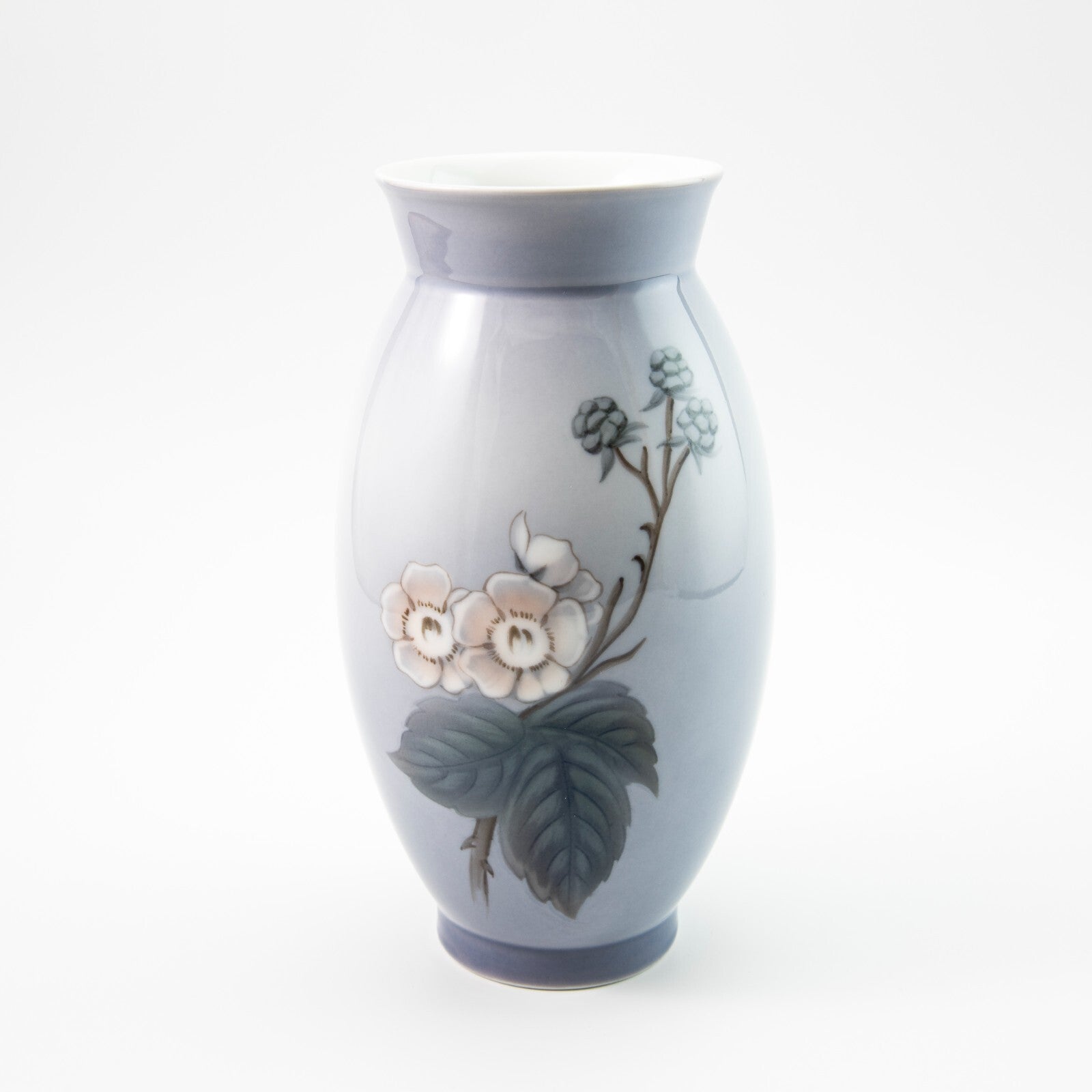 Bing&Grondahl Vaso in "Le More" cod 8707/420 porcellana dipinta a mano, cm 19