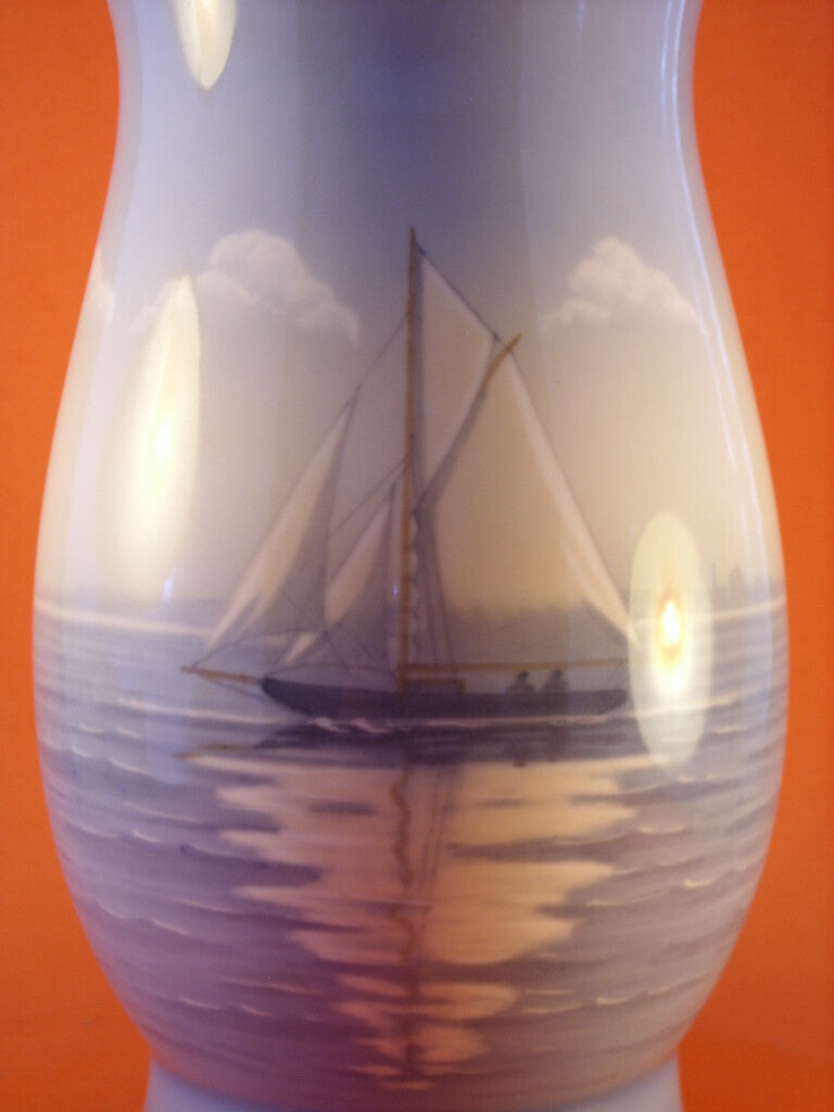Bing&Grondahl porcellana Vaso in "Marina" cod 810-5440 d'antiquariato, cm 31