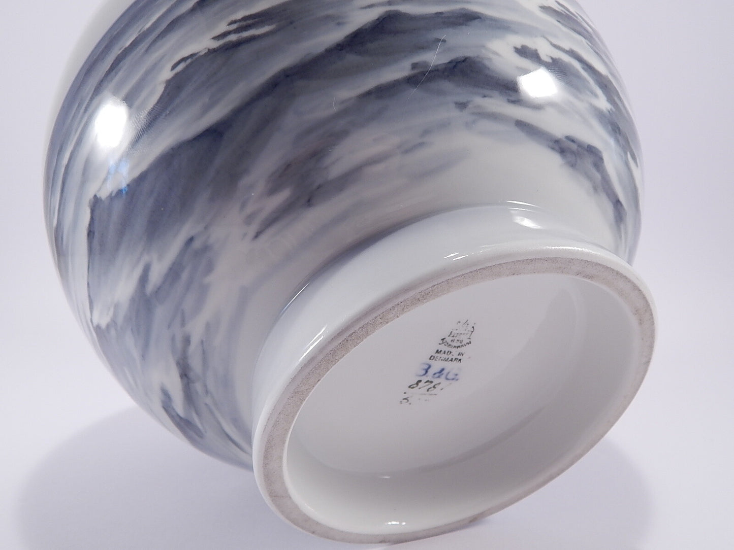 Vaso in "Marina" cod 8781 Bing&Grondahl porcellana autentica, cm 26
