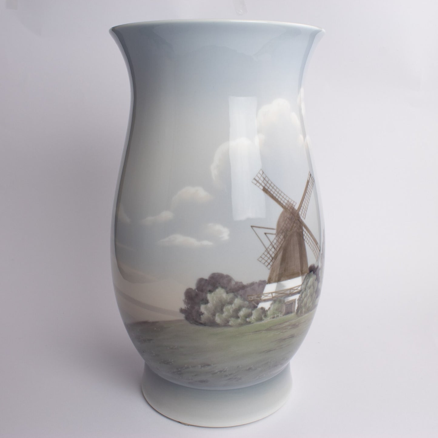 Bing&Grondahl Vaso in "Mulino in Campagna" cod 715-5440 decorazione porcellana da collezione, cm 31 #1