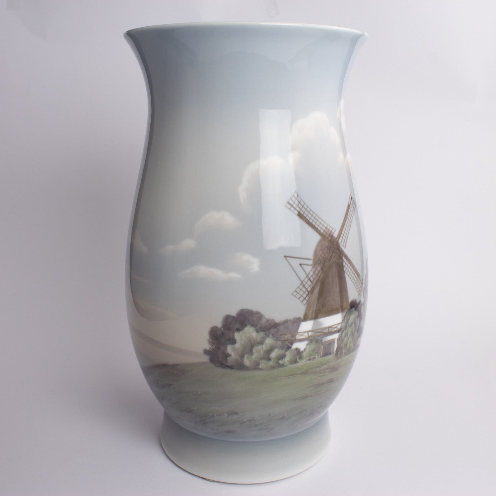 Bing&Grondahl Vaso in "Mulino in Campagna" cod 715-5440 decorazione porcellana da collezione, cm 31 #1