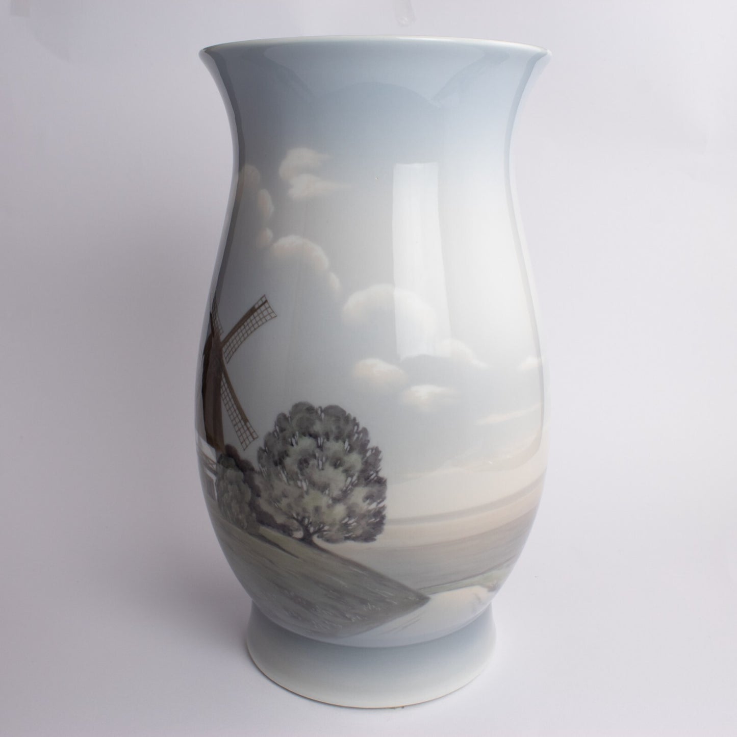 Vaso in "Mulino in Campagna" cod 715-5440 porcellana pezzo da collezione, cm 31 #1