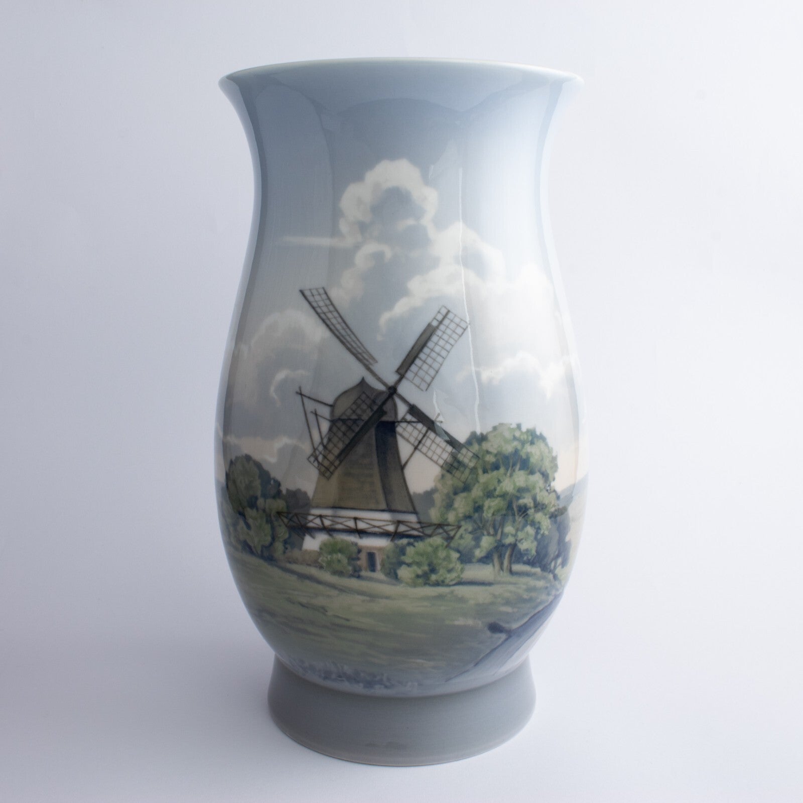 Vaso in "Mulino in Campagna" cod 8708-440 porcellana originale d'epoca, cm 31 #2