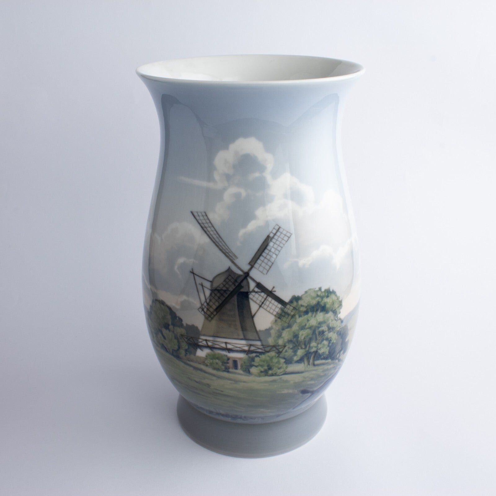 Bing&Grondahl Vaso in "Mulino in Campagna" cod 8708-440 porcellana dipinta a mano, cm 31 #2