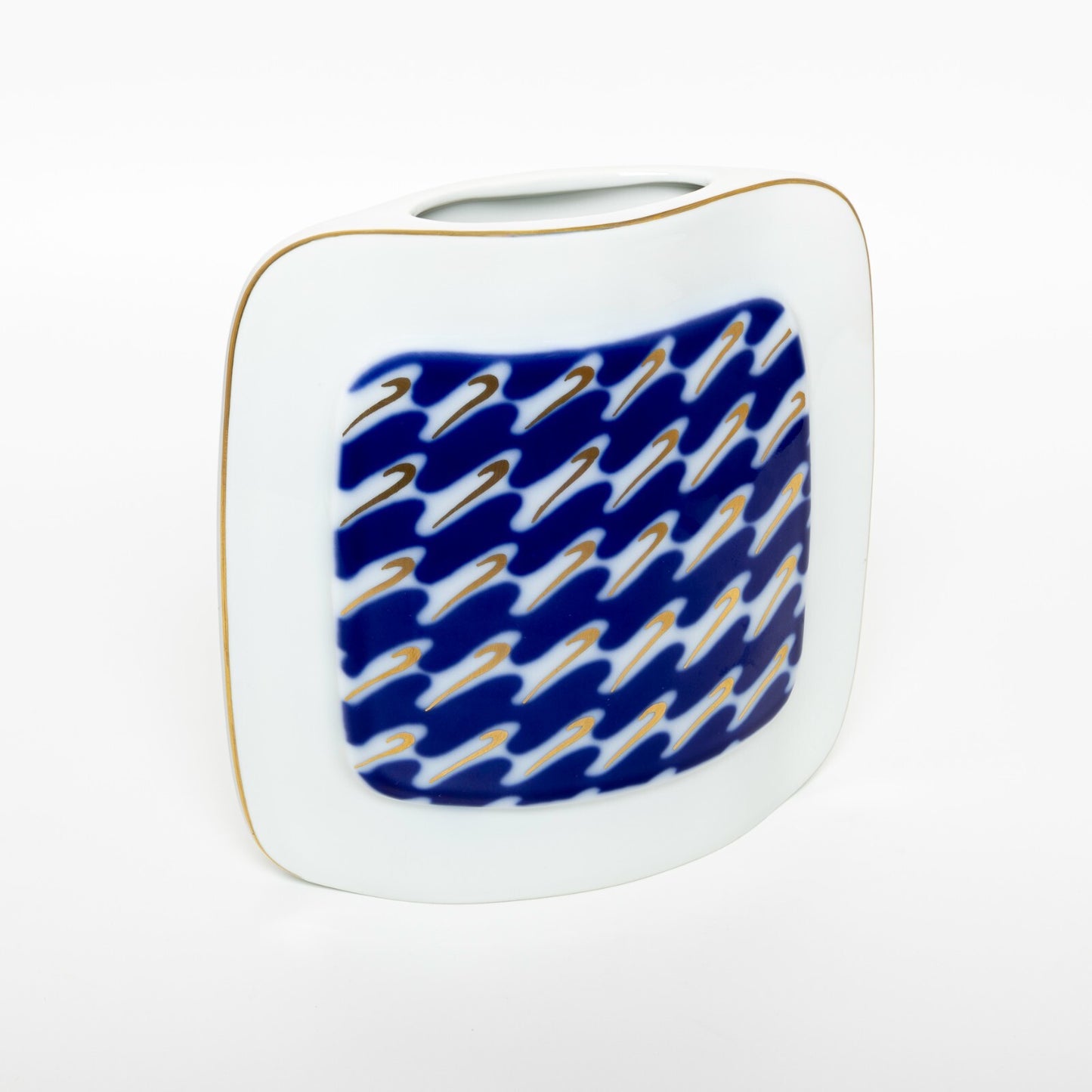 Bing&Grondahl Vaso in Ovale Moderno cod 5405 decorazione porcellana da collezione, cm 19