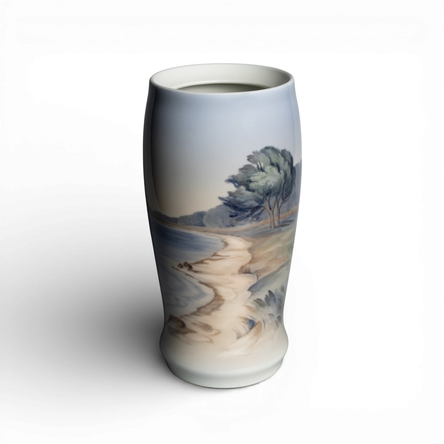 Bing&Grondahl Vaso in "Paesaggio Marino" cod 8374-95 porcellana dipinta a mano, cm 28