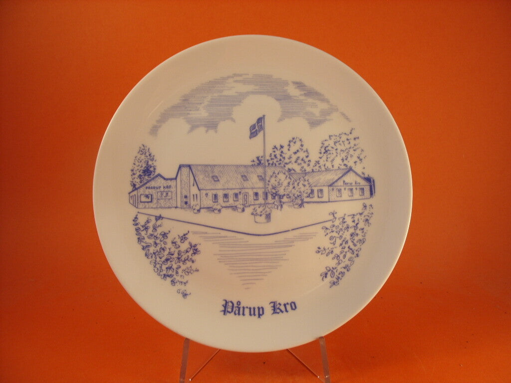 Piatto pubblicitario Paarup Kro in porcellana di Copenhagen 20cm