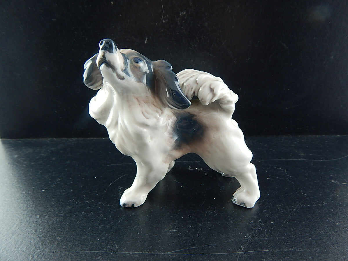 Dahl Jensen Statuina in "Papillon Terrier" Cod 1075 porcellana dipinta a mano, 9 cm