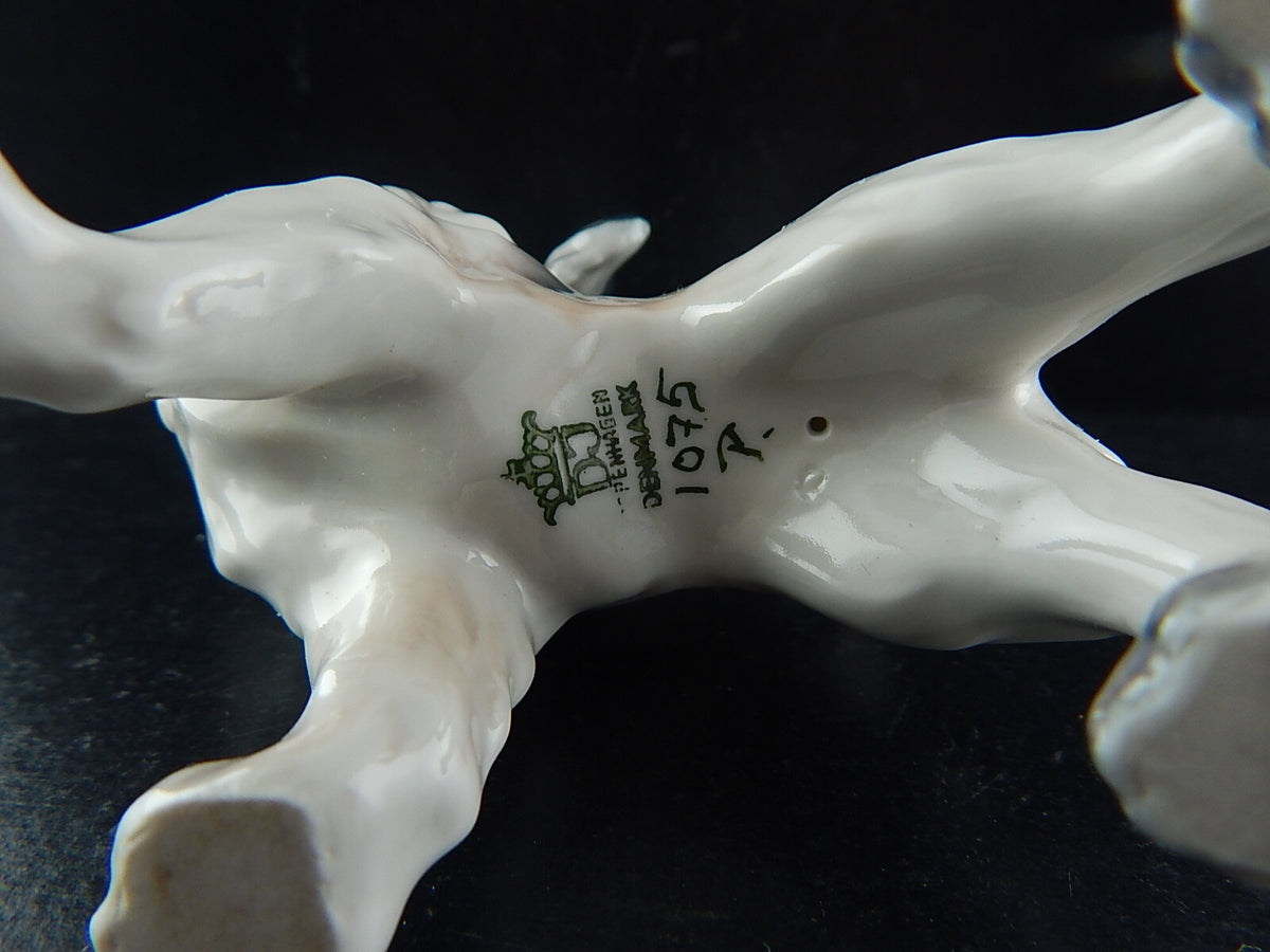 Statuina in "Papillon Terrier" Cod 1075 porcellana originale d'epoca, 9 cm