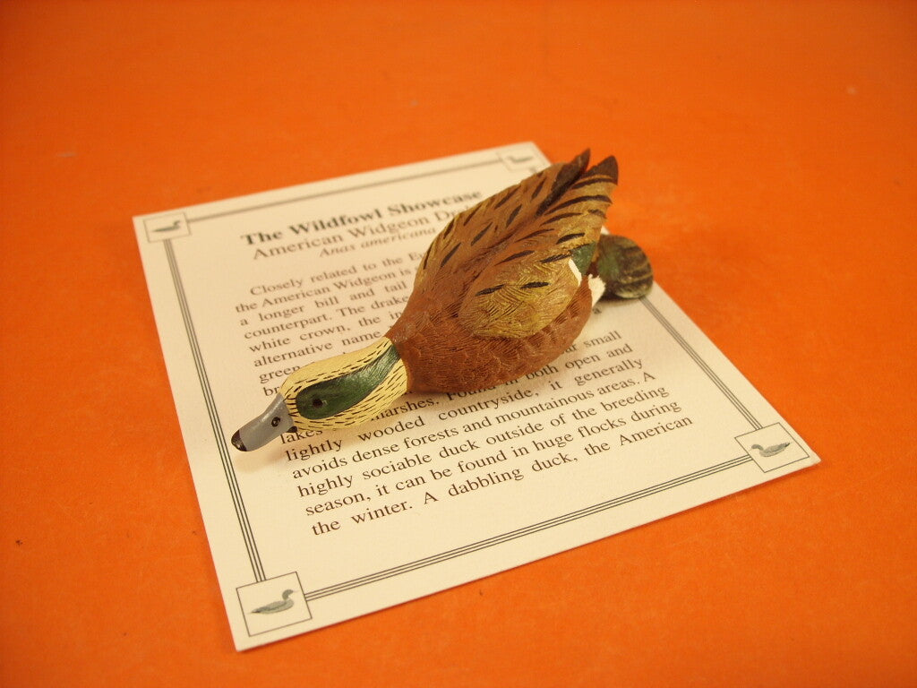 Fischione Americano, statuina della collezione The Wildfowl Showcase