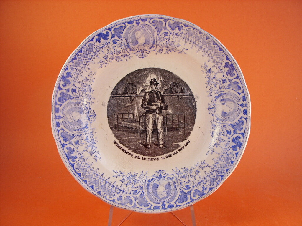 Piatto da Collezione Fenal Frères Pexonne in ceramica