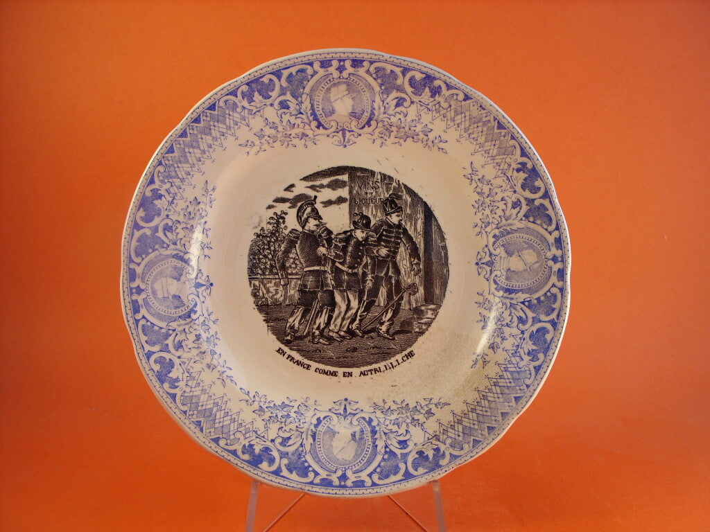 Piatto da Collezione Fenal Frères Pexonne in ceramica