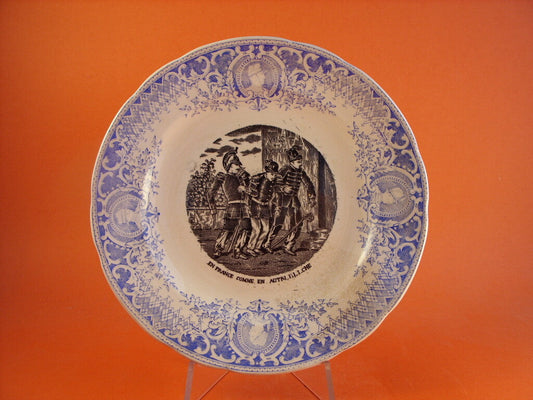 Piatto da Collezione Fenal Frères Pexonne in ceramica